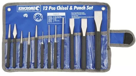 KINCROME PUNCH & CHISEL SET 12PCE